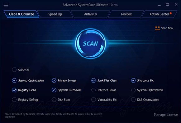 Advanced systemcare ultimate license key